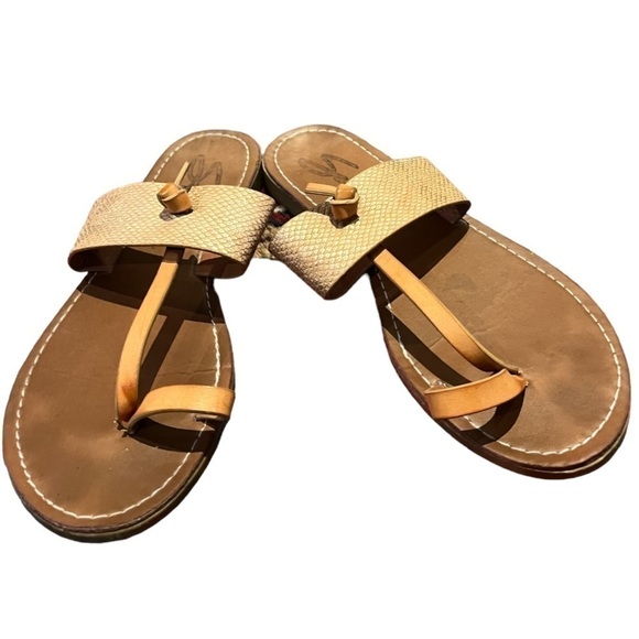 Seven7 Leather Toe-Ring Boho Sandals Size 8 - Picture 5 of 9